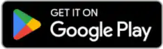 Musta suorakaiteen muotoinen merkki, jonka vasemmalla puolella on Google Play -logo ja oikealla valkoisella tekstillä ”Hanki se Google Playsta”.