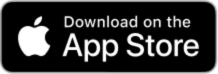 Musta suorakaiteen muotoinen painike, jossa on Apple-logo ja valkoinen teksti "Lataa App Storesta".